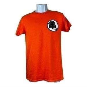 Dragonball Men T-shirt Orange Pullover Sz Small